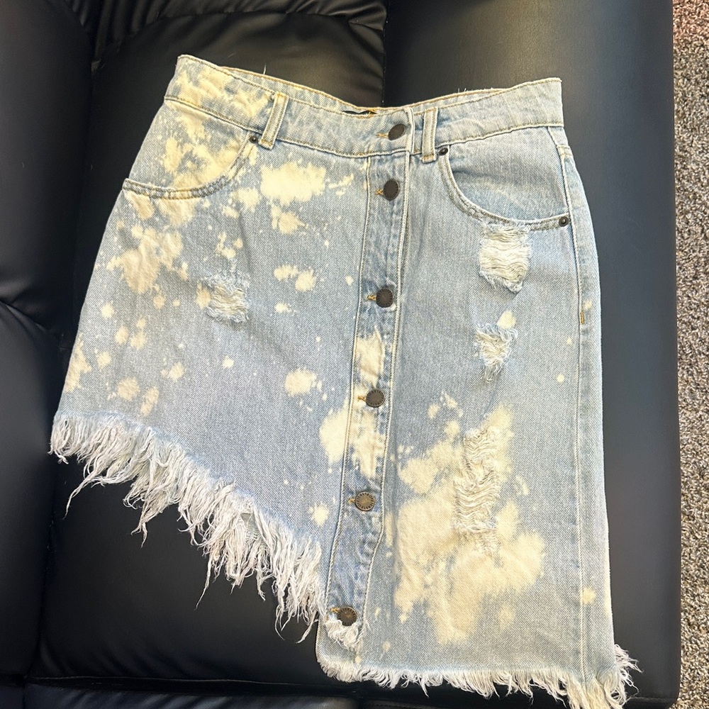RETROFETE  Maeve Skirt in Stone Bleach size M